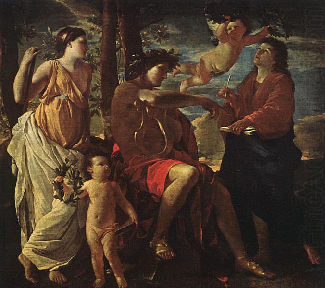 Nicolas Poussin The Inspiration of the Poet china oil painting image